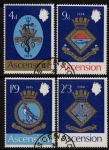 1969 Ascension SG121-4 Royal Naval Crests (1st Series) 4 Values VFU