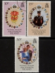 1981 Ascension SG302-4 Royal Wedding Set of 3 Values VFU