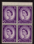 SB94 Crowns 4 x 3d,  upright wmk. cream paper perf AP  good perfs.U/M (MNH)