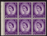 SB92 Crowns 6 x 3d,  upright wmk whiter paper perf I  good perfs. U/M (MNH)