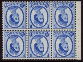 SB105a Crowns 6 x 4d. inverted wmk. perf I. good perfs.U/M (MNH)