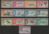 1956 Ascension. SG.57-69 First QEII  pictorial set 13 values superb used.