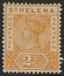 1890 St Helena  SG.49 2d orange-yellow. U/M (MNH)
