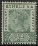 1890 St Helena SG.46 ½d green M/M