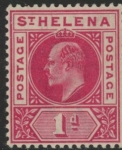 1902 St Helena SG.54 1d carmine  M/M
