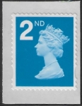 SG.2654 2nd 2B bright blue. self adhesive (pricing in proportion) ex Business sheet. Walsall. U/M (MNH)