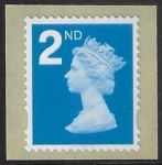 SG.2654 2nd 2B bright blue. self adhesive (pricing in proportion) ex Coil. Enschedè. U/M (MNH)