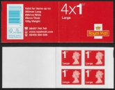 RB4a  4 x 1st Large  Issued 2013 containing U3037 code MFIL   MA13 Walsall. RB4a  4 x 1st Large  Issued 2013 containing U3037 code MFIL   MA13 Walsall.