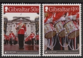 2014 Gibraltar SG1582-3 Europa Musical Instruments 2 values  U/M (MNH