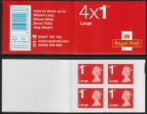 RB5  4 x 1st Large  Issued 2015 containing U3037 code MFIL MA15 SBP all upright.Walsall. RB5  4 x 1st Large  Issued 2015 containing U3037 code MFIL MA15 SBP all upright.Walsall.