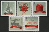 2015 Gibraltar - Christmas Set of 5 values U/M (MNH