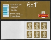 RC1 6 x 1st Issued 2006 containing SG.2655 (PIP)  Plain inside cover.Walsall. RC1 6 x 1st Issued 2006 containing SG.2655 (PIP)  Plain inside cover.Walsall.