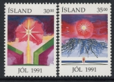 1991 Iceland SG.781-2 Christmas Set of 2 values U/M (MNH)