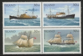 1991 Iceland SG.777-80 (777a) Ships Set of 4 values U/M (MNH)