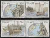 2000 Iceland SG.956-9 Discovery of Americas Set of 4 values U/M (MNH)