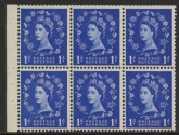 SB20 Tudor Crown 6 x 1d,  upright wmk. perf I   good perfs.U/M (MNH)