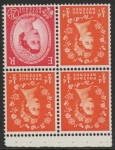 SB12a Crowns 3x½d, 1x2½d  perf APr wmk inverted. U/M (MNH)
