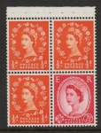 SB12 Crowns 3x½d, 1x2½d  perf AP wmk upright. (good perfs) U/M (MNH)