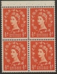 SB5 Edward Crown 4x½d,  wmk. upright perf P (good perfs) U/M (MNH)