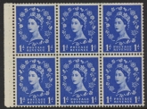 SB41 6x1d crowns. (blue phos.) wmk. upright perf Ieb. (trimmed perfs).U/M (MNH)