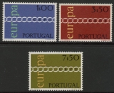 1971 Portugal SG.1413-5 Europa Set of 3 values U/M (MNH)