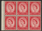 SB81 Edward Crown 6x2½d,  wmk. upright perf Iet (good  perfs). U/M (MNH)