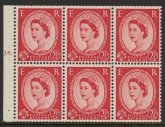 SB81 Edward Crown 6x2½d,  cylinder J8 dot wmk. upright perf Ieb( ave perfs). mounted mint.