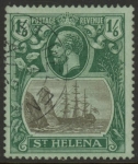 1922  St. Helena  SG.93  1/6d grey & green/blue-green. fine used