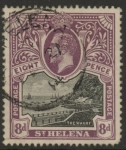 1912 St Helena SG.78  8d black & dull purple. fine used.