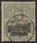 1912 St Helena KGV SG75  2d black & greenish slate. fine used.