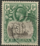 1922 St. Helena - SG.98  1d grey & green (wmk Script) fine used.