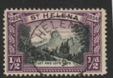 1934 St. Helena - SG.114  ½d black & purple. (wmk Script) very fine used.