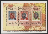 1993 Iceland MS.810 Transatlantic Flight Mini Sheet U/M (MNH)