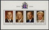 1994 Iceland MS.829 50th Anniv of Republic Presidents Mini Sheet U/M (MNH)