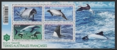 2014 French Antarctic MS.727 Commerson's Dolphin Mini Sheet U/M (MNH)