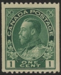 1914 Canada SG.217 1c blue green Perf 12 x Imperf  u/m (MNH)
