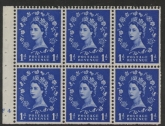 SB26 Edward Crown 6 x 1d,  upright wmk. perf I/eb  cyld. F4 no dot (trimmed perfs). U/M (MNH)