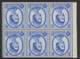 SB105a  6 x 4d  crowns wmk. Inverted perf I. (good perfs).U/M (MNH)