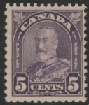 1928 Canada SG.279 5c violet mounted mint