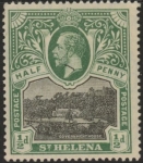 1912 St. Helena SG.72 ½d black and green mounted mint