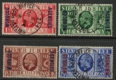 1935 Morocco Agencies - SG.62-5 KGV Silver Jubilee set  Used  Cat. value £48.00
