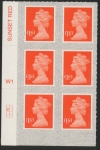 U2949a £1.63 orange M20L cyld. W1 grid position R2 C1  SBP  s/L  Walsall U/M (MNH)