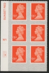 U2949a £1.63 orange M20L cyld. W1 grid position R3 C2  SBP  s/L  Walsall U/M (MNH)