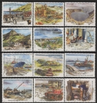 1999 French Antarctic SG.406-417 Tourism Booklet stamps Set of 12 values U/M (MNH)