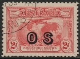 1932 Australia  SG.O123 2d rose-red overprinted 'OS'  Used