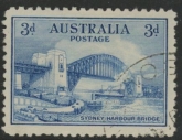 1932 Australia SG.142 3d Sydney Harbour Bridge Used