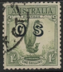 1932 Australia SG.0136  1s green overprinted  'OS' Used
