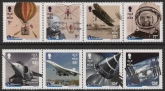2016 IOM  SG.2058-65 Anniv of Royal Aeronautical Society Set of 8 values U/M (MNH)