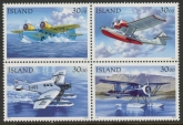 1993 Iceland SG.811-4 Postal Flight Set of 4 values U/M (MNH)