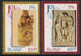 1996 Iceland SG.873-4 Christmas Set of 2 values U/M (MNH)